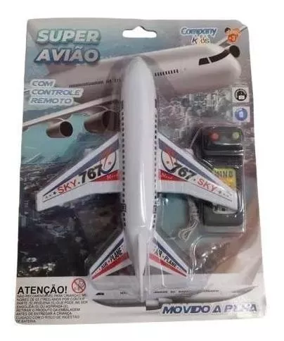 Brinquedo Avião 767 Sky Com Controle Remoto Infantil