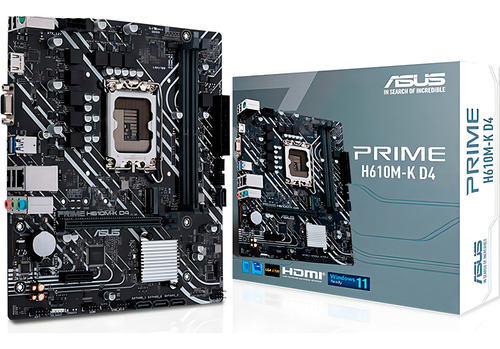 Tarjeta Madre Asus Prime H610m-k Intel 1700 Ddr4 Micro Atx