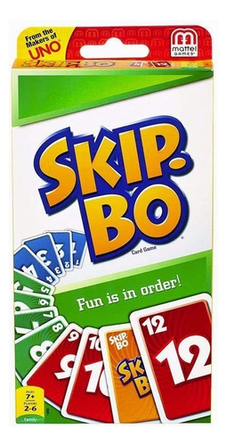 Juego De Mesa Uno-skip Bo Juego De Cartas Mattel Games