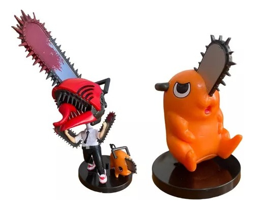 Set Figura Anime Chainsaw Man Denji + Pochita Demonio