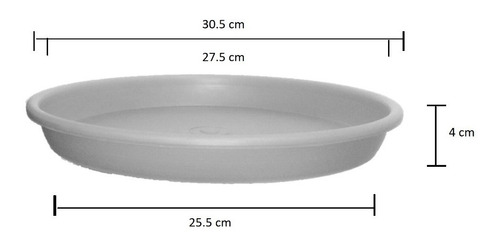 Imagen 3 de 3 de 4 Plato De Plástico # 13 Para Maceta
