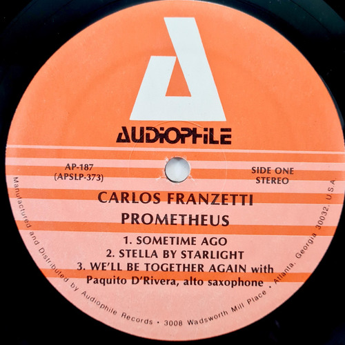 Carlos Franzetti - Prometheus (1984) Usa - Vinilo / Lp (Usado)