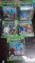 Comprar Minecraft Combo 5 Muñecos Articulados Varios Personajes
