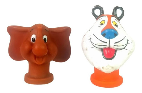 Cabezas De Melvin Y Tigre Toño De Vinil De Kellogs