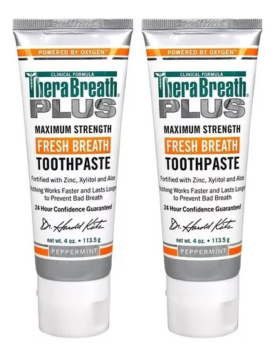 Therabreath Plus Pasta Dental De Máxima Resistencia, Tubo De