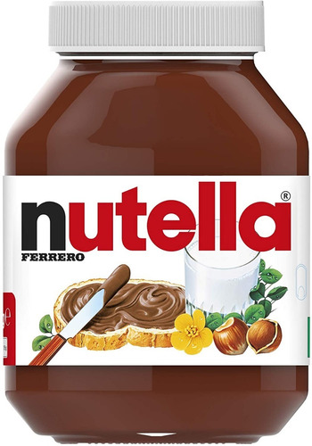 Imagen 3 de 6 de Crema Nutella De Avellanas Italiana La Original De 950 G