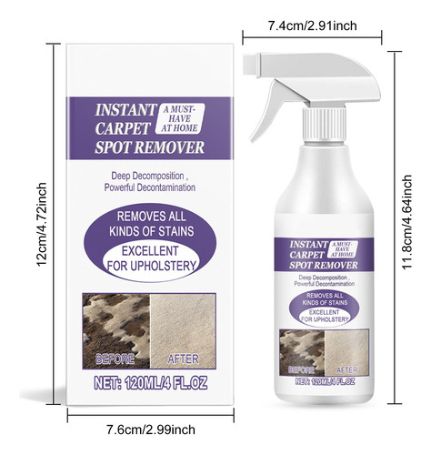 Limpiador De Alfombras B, 120 Ml, Manchas De Café, Manchas D