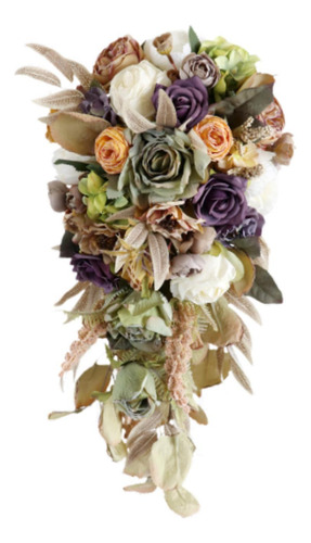 Bouquet Bouquet Novia Sosteniendo El Ramo Elegantes Flores