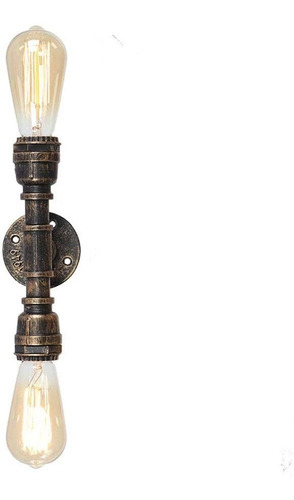 Efinehome Vintage Edison Industrial 2-luz Baño Vanity Light