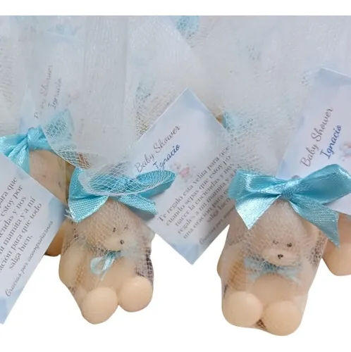 comprar 10 Velas De Osito Para Recuerdo Color Y Tarjeta Personalizad