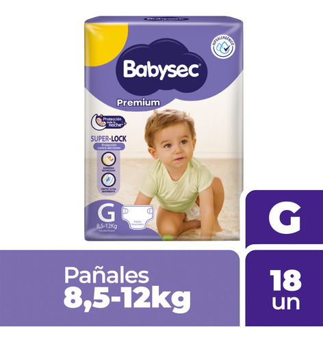 Pañales Babysec Premium - Por Tallas