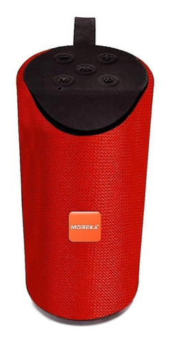 Imagen 2 de 2 de Bocina Moreka GT-113 con bluetooth roja
