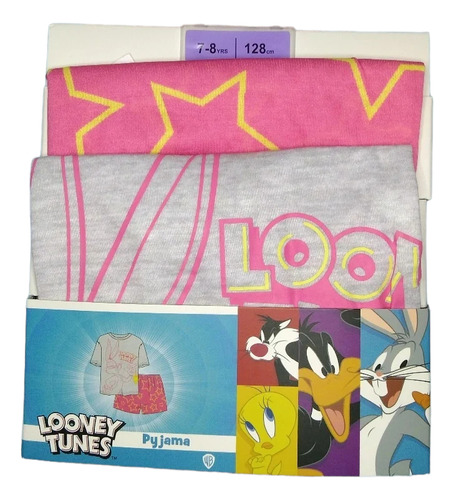 Pijama Niña Looney Tunes Talla 7-8 (128cm)