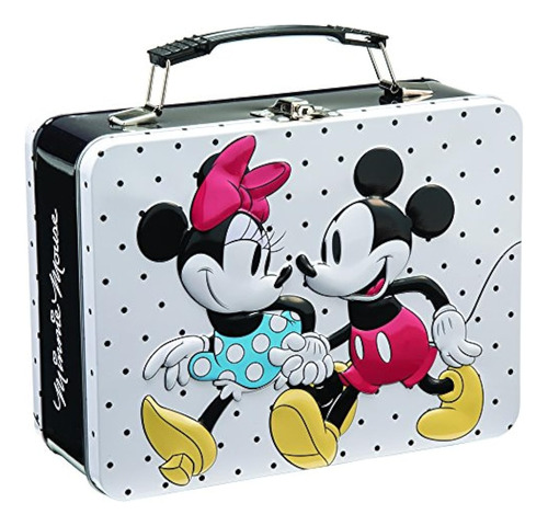 Disney Mickey Y Minnie Tote Grande De Estaño 89070