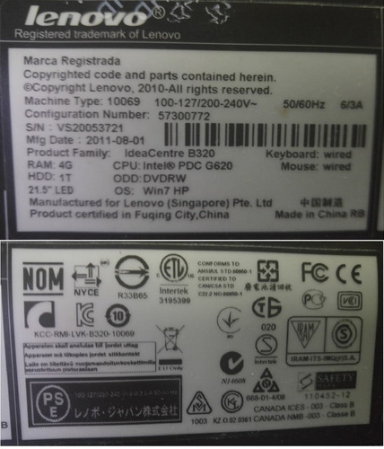 Placa Wifi Lenovo Ideacentre B320 Model M2 15hw01- Mas