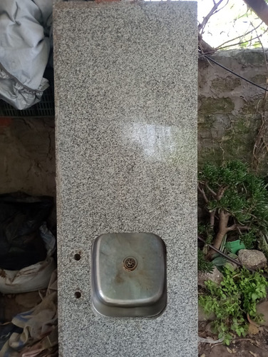 Mesada Cocina 1,60 X 0,60 C/ Pileta Incluida Gris (Usado)