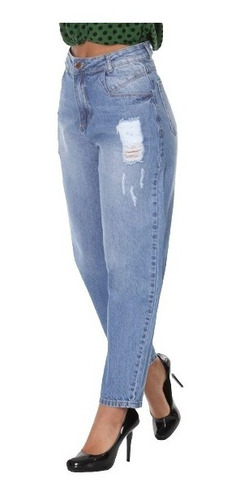 Imagem 1 de 4 de Calça Jeans Slouchy Feminina Sawary