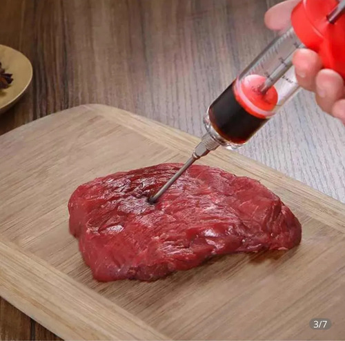 Seringa Para Injetar Temperos Em Carnes E Frangos Churrasco