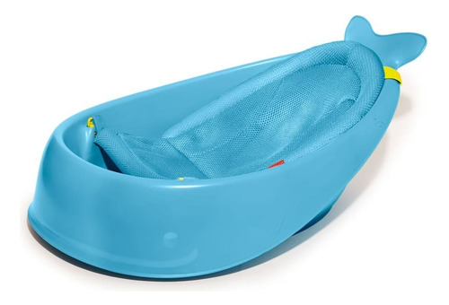 Banheira Infantil Baleia Moby 3 Estágios Azul Skip Hop