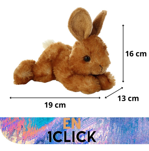 Peluche Aurora Mini Flopsie Conejo Cafe Conejito Liebre Real Café