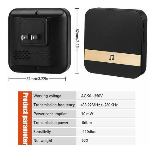 Imagen 8 de 8 de Portero Visor Timbre Inalambrico Wifi Camara Hd720 Exterior