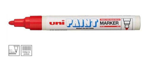 Marcador Permanente Uni Paint Marker Px20 Vermelho Uniball