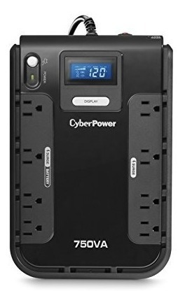 Sistema Cyberpower Cp750lcd Lcd Inteligente Ups, 750va / 420