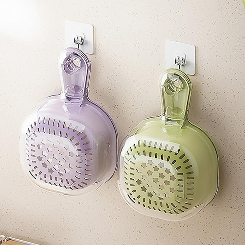 Cesta De Drenaje De Doble Capa For Cocina Con Asa, Colador