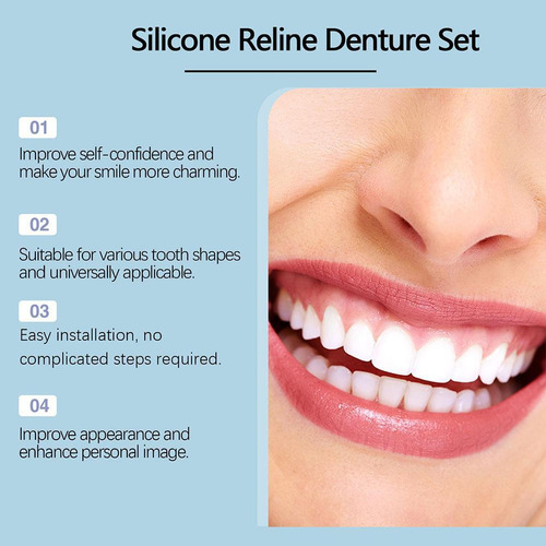 Conjunto Reembasamento Dentadura Silicone Macio