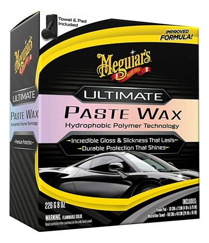 Meguiar&#39;s Geu Ultimate Paste Wax 8.01 oz, Increíble B.