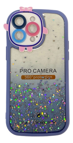 Estuche Forro Escarchado Con Camara Para iPhone 14 Pro Max