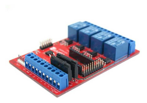 Tarjeta De Relevadores Para Arduino Pro Micro Mini 4 Canales