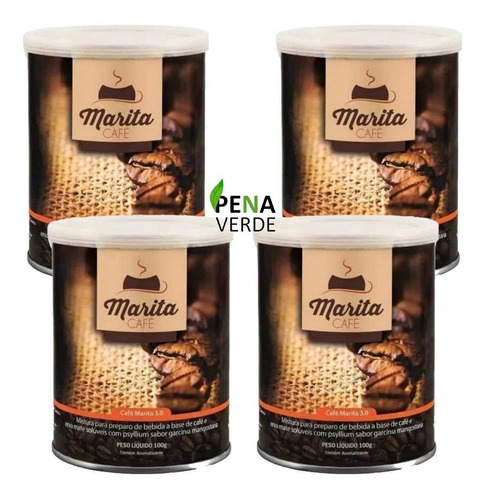 Marita Cafe 4 Unidades - 4 Latas Kit 400g Melhor Preço Top