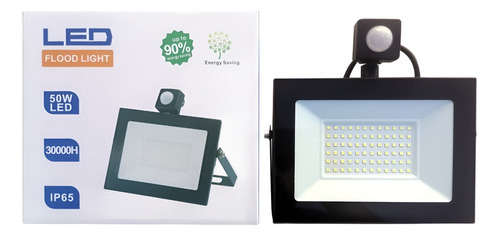 Foco Proyector 50w C/sensor Certificacion Sec Ip65 6500k