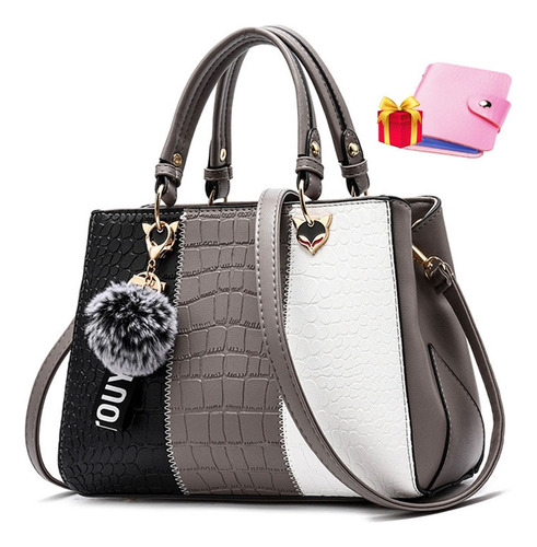 Bolso Mujer Elegante Hombro Oblicuo Portátil Bolso Para Dama