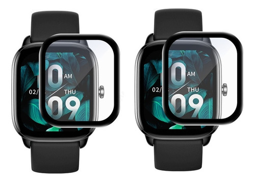 2x Película Protetora 3d Nanogel Para Amazfit Gts 4 Mini