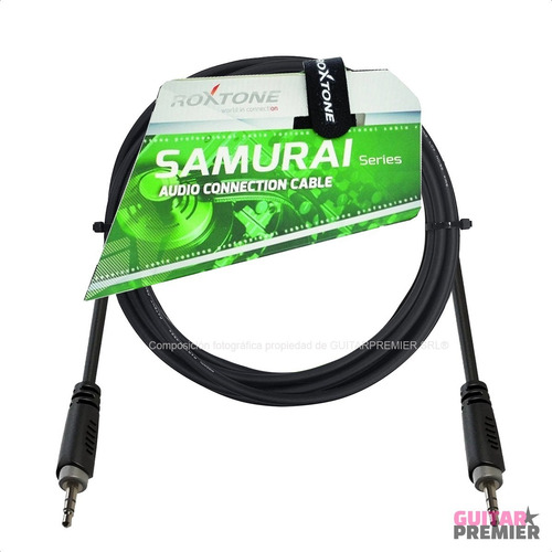 Cable Audio Auxiliar Miniplug Miniplug Estereo 90cm Roxtone