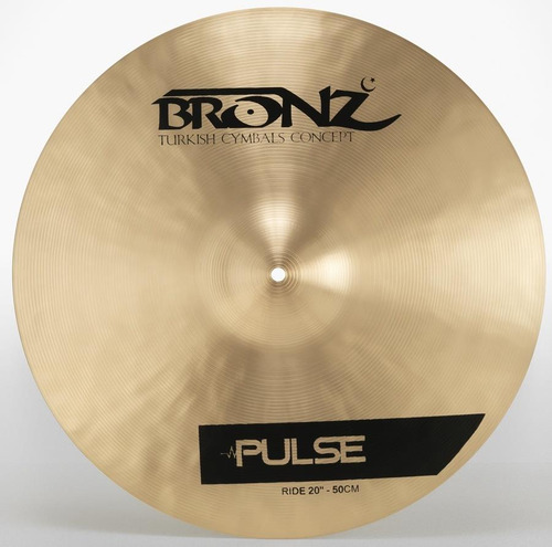 Kit De Pratos Bronz Cymbals Pulse Com Bag, Crash 16, Ride 2
