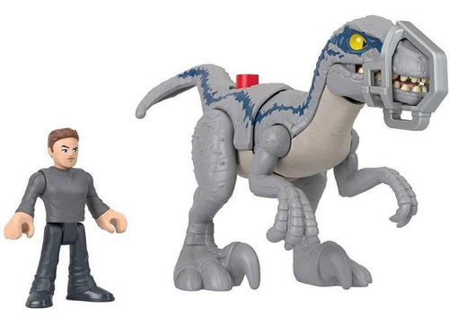 Imaginext Jw Velociraptor Blue + Owen