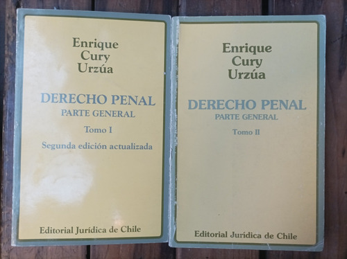 Derecho Penal Parte General Tomos I Y Ii Enrique Curry Urzúa