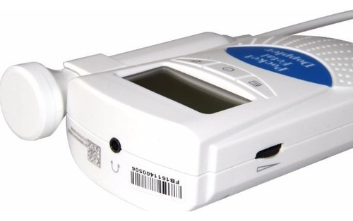 Doppler De Bolsillo Con Transductor Fetal 2 Mhz Color Blanco