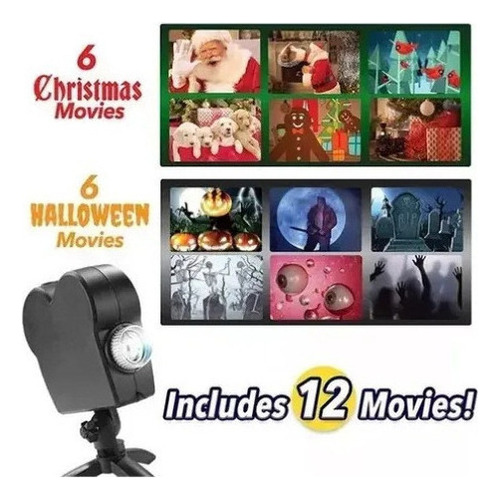Proyector De Luz Holográfica De Navidad De Halloween