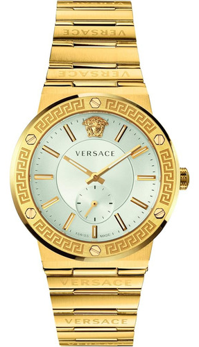 Reloj De Reloj De Lujo Para Hombre Versace Greca Logo Collec