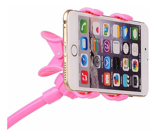 Imagen 5 de 9 de Soporte Con Brazo Flexible Para Celular Y Pinza Broche 360