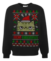 Comprar Sueter Estilo Ugly Christmas Sweaters Navideño Meaw Cat Gato