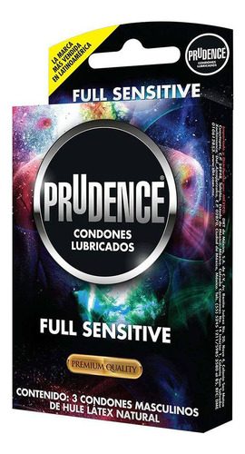 Prudence Full Sensitive Con 3 Condones Masculinos De Hule Lá