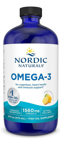 Omega 3 Cognicion Salud Cardiaca Inmunologico 1560 Mg 473 Ml