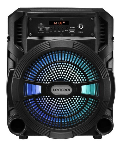 Imagem 3 de 4 de Alto-falante Lenoxx CA80 portátil com bluetooth preto 110V/220V