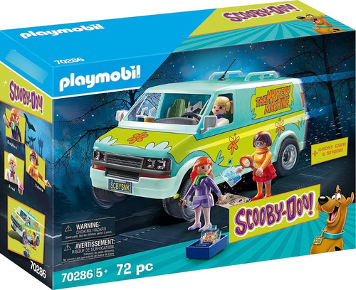 Juego Playmobil Scooby-doo La Máquina Del Misterio 70 Pzs 