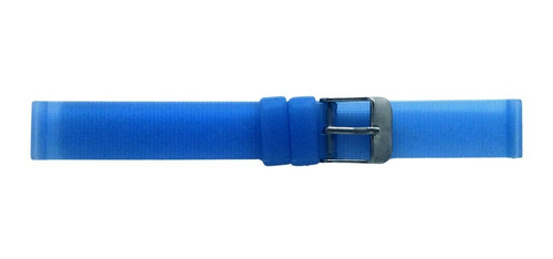 Pulseira Para Relógio De Borracha 14mm Azul Claro Br37 Treto